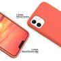 ORNARTO Liquid Silicone Case for iPhone 11, Slim Liquid Silicone Soft Gel Rubber Case Cover for Apple iPhone 11(2019) 6.1 inch-Living Coral