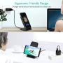 CHOETECH 15W Wireless Charger, Fast Wireless Charging Stand with QC 3.0 Adapter Compatible iPhone 11/11 Pro/11 Pro Max/XS Max/XR/XS/X/8/8 Plus, LG V30/V35/V40/G8, Samsung Galaxy Note 10/S10/S10E/S9