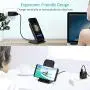 CHOETECH 15W Wireless Charger, Fast Wireless Charging Stand with QC 3.0 Adapter Compatible iPhone 11/11 Pro/11 Pro Max/XS Max/XR/XS/X/8/8 Plus, LG V30/V35/V40/G8, Samsung Galaxy Note 10/S10/S10E/S9