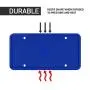 Rightcar Solutions Flawless Silicone License Plate Frame - Rust-Proof. Rattle-Proof. Weather-Proof. - Blue