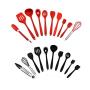 Silicone Kitchenware -10-Piece Non-stick Cookware Silicone Kitchenware Set RT19-004 (10, Red)