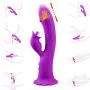 Thrusting Tongue Vibrator with Powerful Thrusting Actions 10 Vibration Modes for G Spot Clitoris Stimulation, UTIMI Waterproof Dildo G-spot Vibrator Personal Sex Toy for Women, Rechargeable Purple