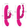 KUKALE Víbrátor Tóy 2 in 1 G Spotter Rábbitt An?l Víbrátor with 7 Modes for Silicone Waterproof Rechargeable