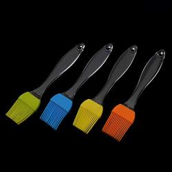 VEIREN 6 Pieces Silicone Basting Brush Roasting Meat Steaks Brushes Oil Butter Sauce Marinades Brushing Tools BBQ Grill Pastries Cooking Utensils