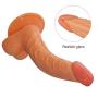 8.66 inches Rea.listic D?`ld.?s with Strong Suction Cup-Relaxation Massager Wand Toys Silicone Material