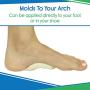 ViveSole Arch Support Pads (6 Pairs) Adhesive Felt Foot Insert - Men Women - for Shoes, Sandals, Flip Flops, Boots, High Heels, Flat Feet, High Arches, Plantar Fasciitis