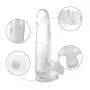 8 Inch Crystal Transparent Pen?s Soft Silicone Flexible Hands-Free Massage Toys
