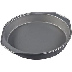 AmazonBasics Nonstick Carbon Steel Round Baking Cake Pan, 9 Inch, Set of 2