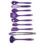 Chef Craft 9 Piece Silicone Kitchen Tool and Utensil Set, Purple