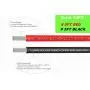 TUOFENG 12 Gauge Stranded Wire Ultra Flexible Silicone Wire 10 Feet [5 ft Black And 5 ft Red]-12 AWG Tinned Copper Wire High Temperature Resistance - Works Well for Model Battery Cable, drone, helico