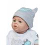 Binxing Reborn Baby Dolls Silicone Full Body 20inch Waterproof Newborn Gray Boy Anatomically Correct Realistic Boy Xmas Gift for Girl Age 3+