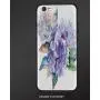 Compatible with iPhone 6 Ultra Slim Shockproof TPU Back Cover for iPhone 6S,Watercolor,Delicate Hydrangea Flowers Blooming Botanical Arrangement Wedding Inspired Decorative,Violet Blue