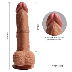 G?y Male 8.27 in Silicone Massage Realistic Soft-??ld? for Womens Female Play Adult Toys