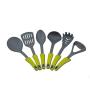 Ly-gctz Kitchenware Set Silicone Nylon Kitchenware Set of 6 Non-Stick Kitchenware High Temperature Cooking Spoon