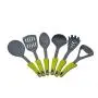 Ly-gctz Kitchenware Set Silicone Nylon Kitchenware Set of 6 Non-Stick Kitchenware High Temperature Cooking Spoon