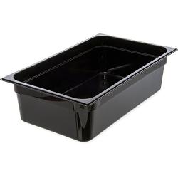 Carlisle 10202B03 StorPlus Full Size Food Pan, Polycarbonate, 6" Deep, Black