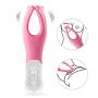 G Spot Vibrator Couple Vibrator with 7 Modes, Upgraded Soft Silicone Dildo Vibrator Nipples Sex Toys Clit Stimulator for Women,Couples and Men (Pink)