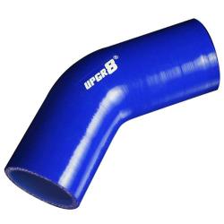 Upgr8 Universal 4-Ply High Performance 45 Degree Elbow Coupler Silicone Hose (2.25"(57MM), Blue)