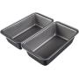 AmazonBasics Nonstick Carbon Steel Baking Bread Pan, 9.5 x 5 Inch, Set of 2