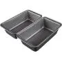 AmazonBasics Nonstick Carbon Steel Baking Bread Pan, 9.5 x 5 Inch, Set of 2