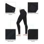 FitsT4 Womens Riding Tights Knee Patch Ventilated Active Equestrian Schooling Tights