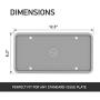 Rightcar Solutions Flawless Silicone License Plate Frame - Rust-Proof. Rattle-Proof. Weather-Proof. - Grey