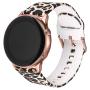 Aiseve 20mm Floral Bands Compatible with Galaxy Watch Active (40mm) & Galaxy Watch 42mm, Women Replacement Wristbands Strap with Rose Gold Buckle Compatible for Garmin Vivoactive 3