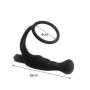 Silicone Anal Butt Plug Personal Massager Toys, G-Spot Stimulate Penis Ring Vibrator, Fetish Anal Sex Toys for Male Masturbation