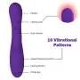 G Spot Vibrator Heating Wand Massager Handheld Waterproof Automatic Silicone Massager Rechargeable Powerful 10 Speed