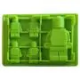 Youdepot Yellow Building Brick Blue Green Multi-size Minifigure Silicone Ice Tray Candy Mold Set (Blue/Green/Yellow)