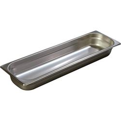 Carlisle 60700HL2 DuraPan Light Gauge Stainless Steel Long Half-Size Food Shotgun Pan, 2.5" Deep (Pack of 6)