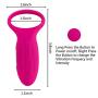 CNHIDEE Cock Penis Ring Prolonging Delay adult sex toys with Vibrator For man women couple Silicone USB Rechargeable 7 multi-speed Waterproof Quiet,Pink,0.6 Ounce