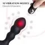 Male Massager Toy with Wireless Remote Control, 10 Stimulation Patterns USB Rechargeable Massager Silicone Vibrating, Waterproof