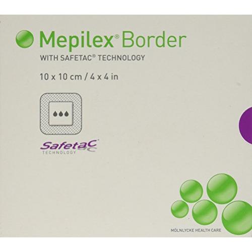 Mepilex Border Self-Adhesive Foam Dressings 4&quotx4", Box of 5