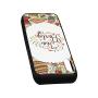 Tea Party Rubber Phone Case,Cartoon Drawing Style Kitchenware and Tea Party Items Cups Pots Colorful Design Decorative Compatible with iPhone XR