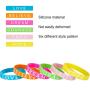 Jovitec 48 Pieces Motivational Wristbands Silicone Inspirational Bracelets Saying Rubber Bands for Men and Women