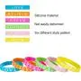 Jovitec 48 Pieces Motivational Wristbands Silicone Inspirational Bracelets Saying Rubber Bands for Men and Women