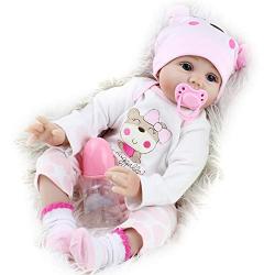 CHAREX Reborn Baby Dolls Lucy, 22 inch Realistic Girl Doll, Lifelike Soft Vinyl Weighted Gift Set