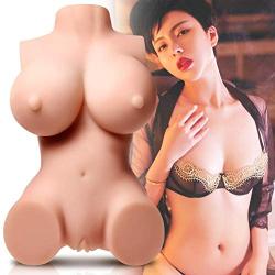 Male Masturbator Sex Doll for Men - Lifelike Women Full Body Real Torso Adult Sex Toys with Virgin Pussy Ass and Tight Anus Butt Silicone TPE Doll for Men Male Masturbation Massage Gift