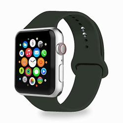 IYOU Sport Band Compatible with Watch Band 38MM 42MM 40MM 44MM, Soft Silicone Replacement Sport Strap Compatible with 2019 Watch Series 5 2018 Watch Series 4/3/2/1