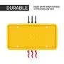 Rightcar Solutions Flawless Silicone License Plate Frame - Rust-Proof. Rattle-Proof. Weather-Proof. - Yellow