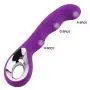 Powerful Silicone Vibrator Rechargeable Multispeed Wireless Portable Wand Adult Massager Toy with 10 Patterns for Body Relaxation-US Shipping