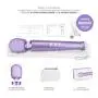 Le Wand - Petite Rechargeable 10 Speed Vibrating Cordless Wand Massager, Violet (1.71" x 6.02")
