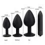 Mayli Silicone Beginner Starter Set Toys with T-bar Base Beginner Anales Trainer Kits 10-Speeds Vibrant Toy for Women, 4Pcs