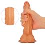 8.66 inches Rea.listic D?`ld.?s with Strong Suction Cup-Relaxation Massager Wand Toys Silicone Material