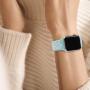 YC YANCH Compatible for Apple Watch Band 38mm 40mm 42mm 44mm,Soft Silicone Sport Band Replacement Wrist Strap Compatible for iWatch Apple Watch Series 4/3/2/1,Nike+,Sport,Edition, S/M M/L Size