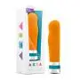 Aria - Lucent - Sleek 10 Vibrating Functions Flexible Ridged Massager - G Spot Stimulating Vibrator - Waterproof - Platinum Silicone - Sex Toy for Women - Sex Toy for Couples (Tangerine)