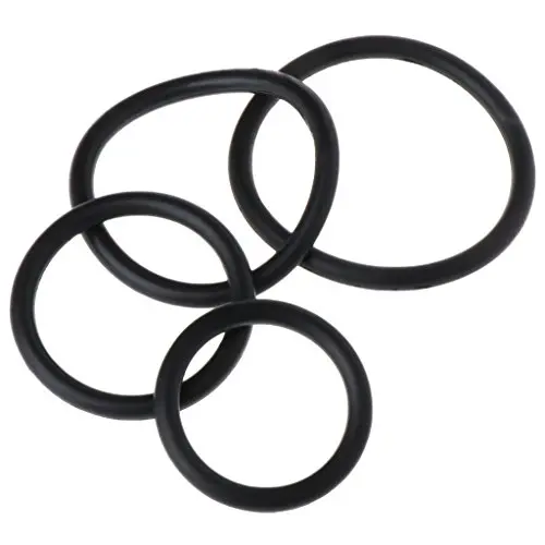 Sixinu 4PCS Cock Ring Silicone Rubber Penis Rings Set Erection Enhancing Cock Rings Penis Sex Toys