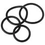 Sixinu 4PCS Cock Ring Silicone Rubber Penis Rings Set Erection Enhancing Cock Rings Penis Sex Toys