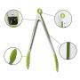 Jdeepued Silicone kitchenware 3-Piece Heavy Duty Non-Stick Stainless Steel Silicone BBQ and Kitchen Silicone Kitchen Utensils (Color : Multi-Colored, Size : 3 Piece Set)